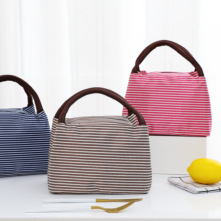 Insulated Lunch Bag with Stylish Stripes Stornfield