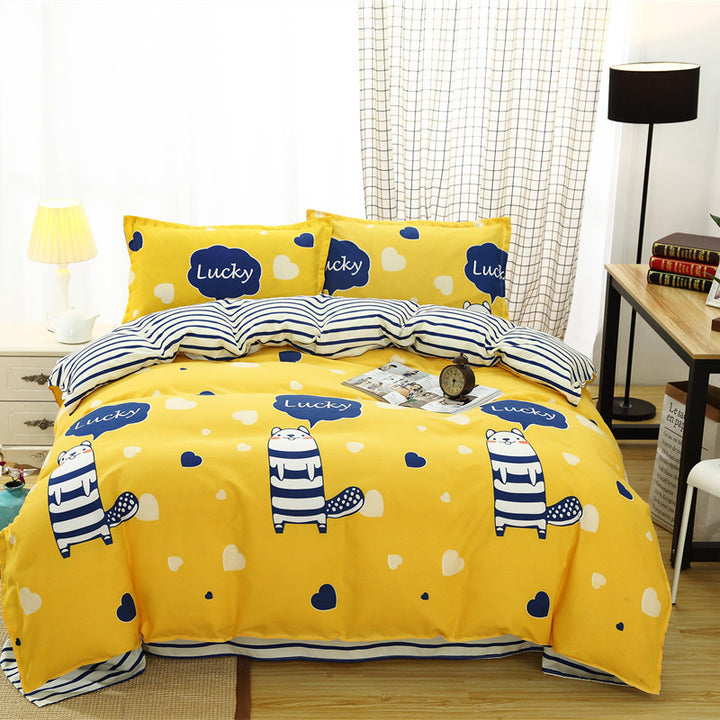 Floral Pattern Decorative Bedding Set