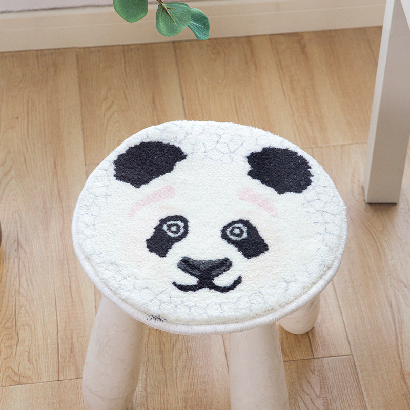 Round microfiber coasters with cute animal motifs and non-slip backing Stornfield