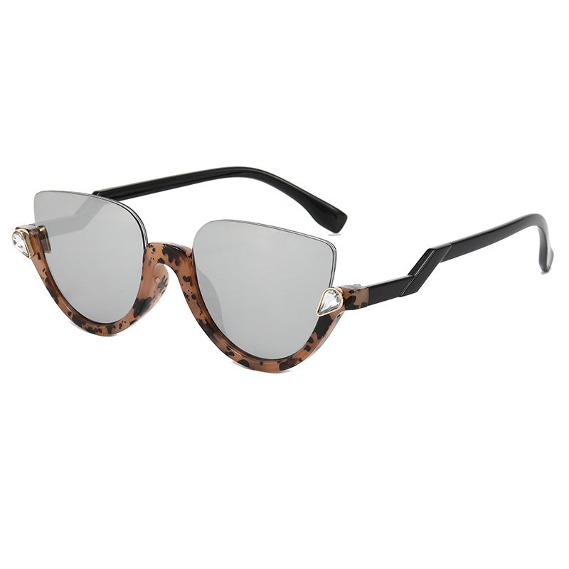 Ladies Cat-Eye Sunglasses with Glamorous Stone Accents Stornfield