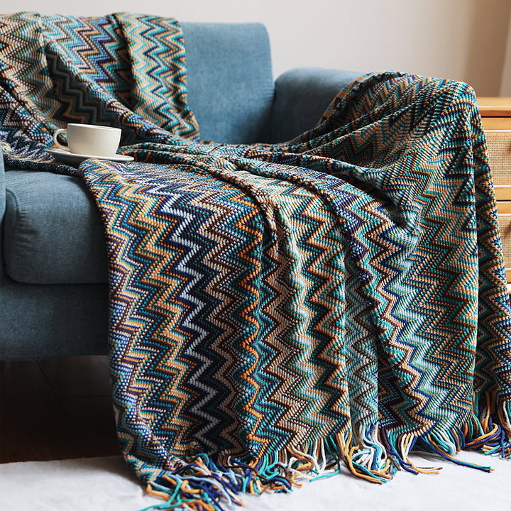 Ladies Zigzag Pattern Blanket Stornfield