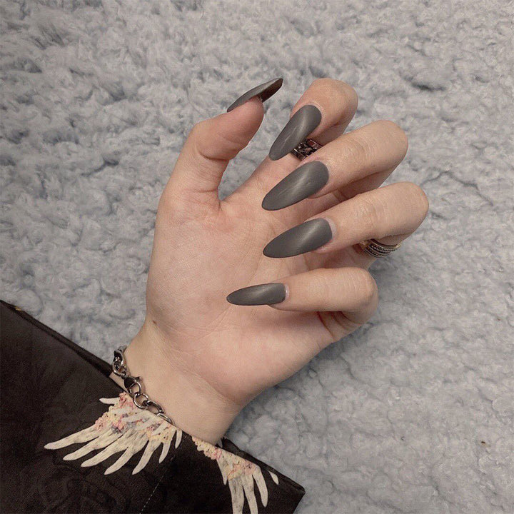 Elegant Stiletto Nails with Matte Finish Stornfield