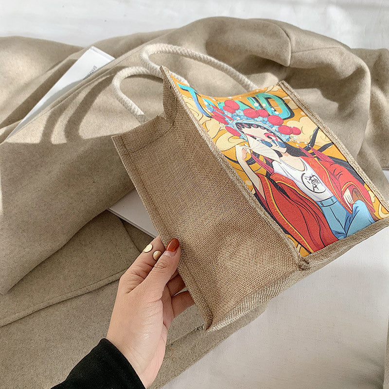 Artistic Illustrated Canvas Tote