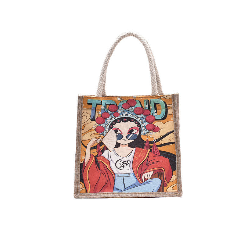 Artistic Illustrated Canvas Tote