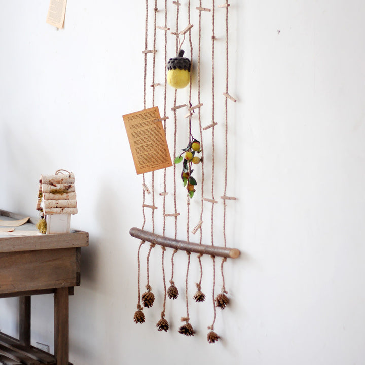 Decorative wall tapestry with natural motifs Stornfield