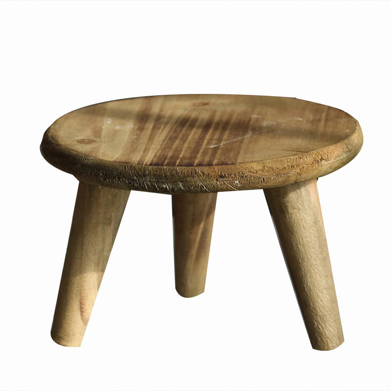 Stylish wooden footstool Stornfield