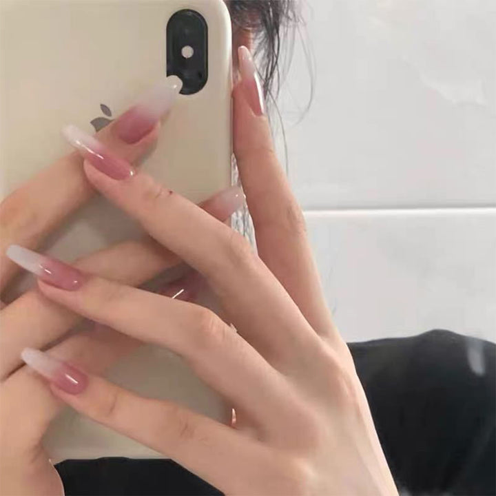 Artful nail extensions with ombre design Stornfield