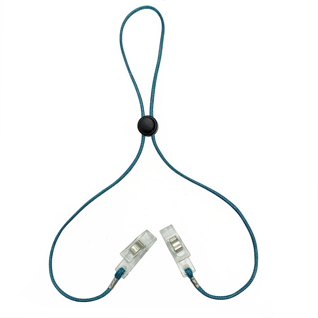 Adjustable Eyewear Retainer with Locking Clips Stornfield