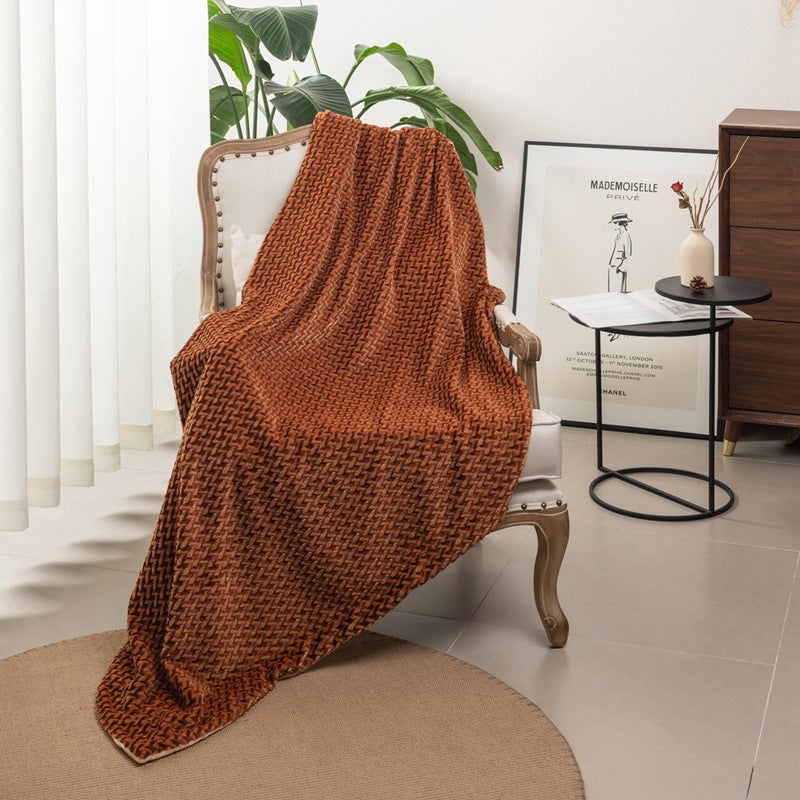 Women's cuddly blanket with elegant cable pattern Stornfield