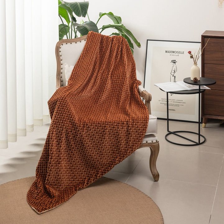 Women's cuddly blanket with elegant cable pattern Stornfield