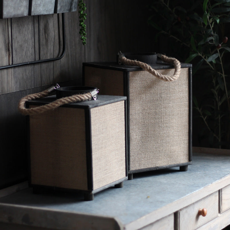 Modern storage basket made of fabric Stornfield