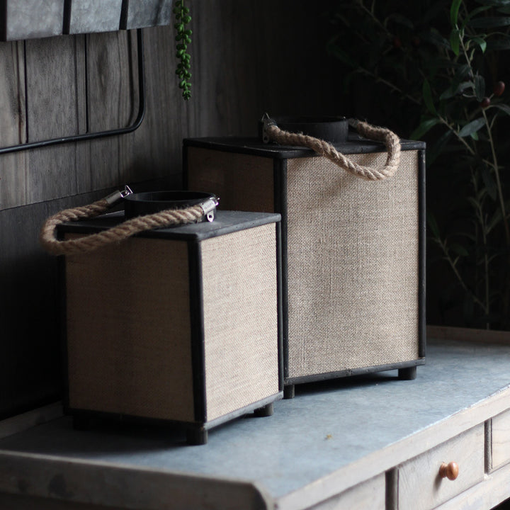 Modern storage basket made of fabric Stornfield