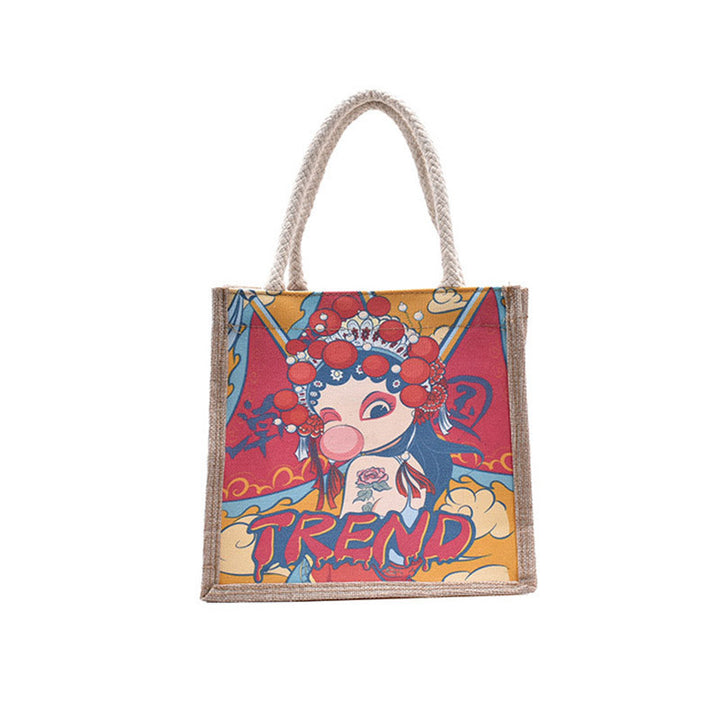 Artistic Illustrated Canvas Tote