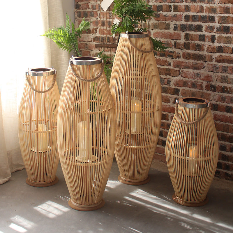 Stylish lantern made of woven material Stornfield