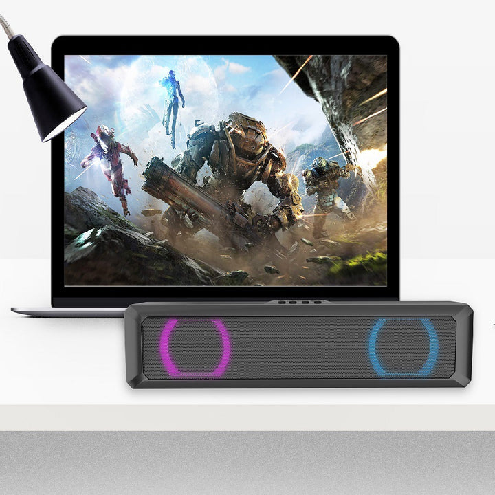 Desktop speakers with powerful sound and compact-optimized design Stornfield