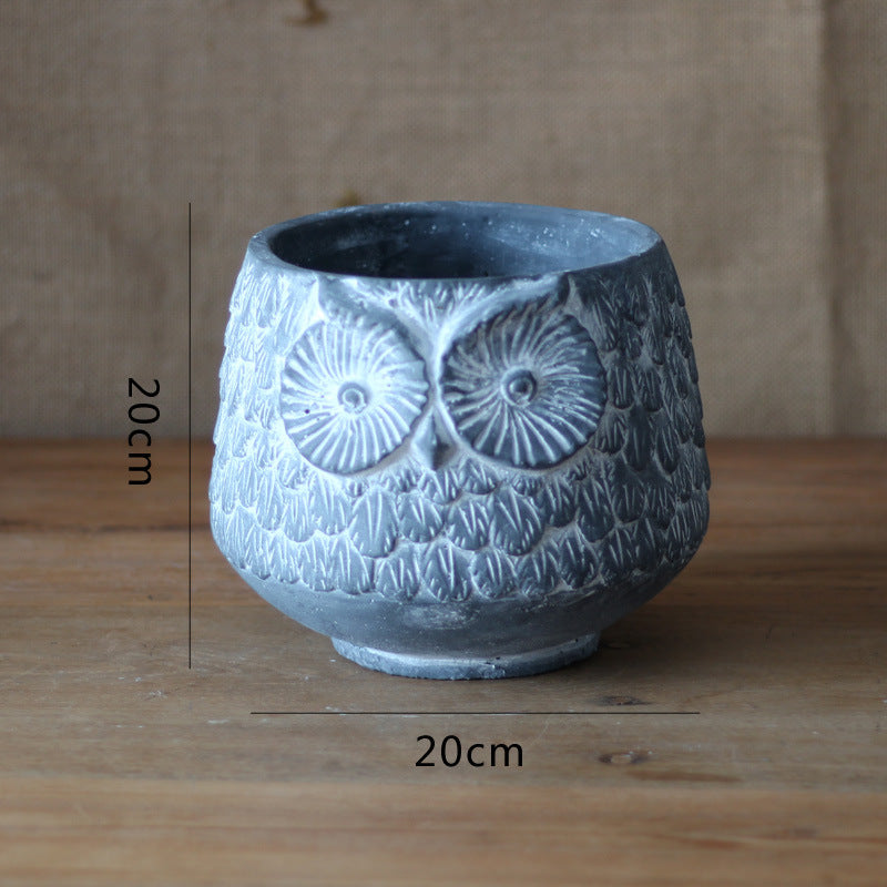 Decorative Owl Ceramic Pot Stornfield