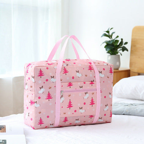Stylish Flamingo Print Travel Duffle Bag