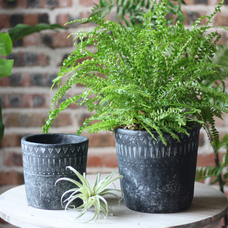 Elegant decorative pot made of high-quality concrete Stornfield