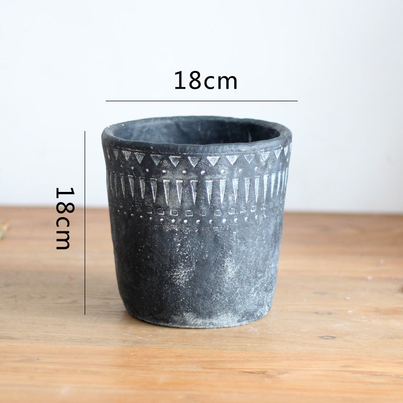 Elegant decorative pot made of high-quality concrete Stornfield