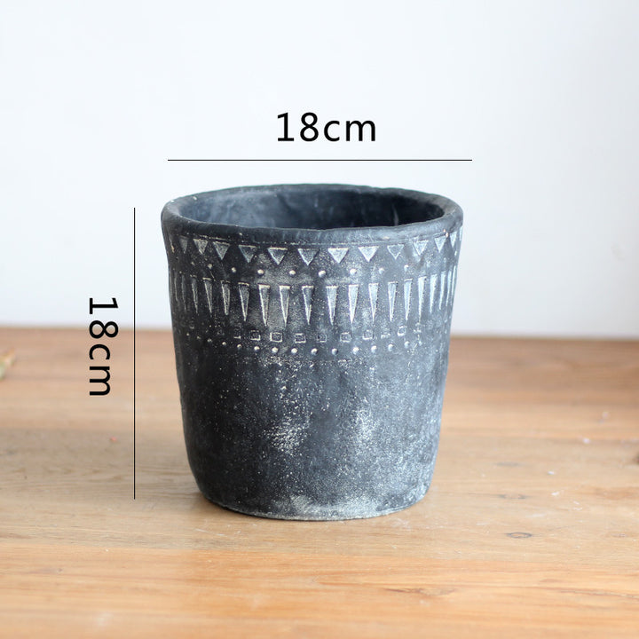 Elegant decorative pot made of high-quality concrete Stornfield
