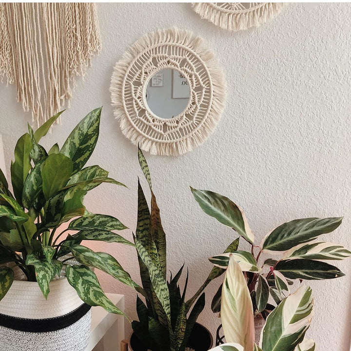 Decorative Macrame Wall Mirror Stornfield