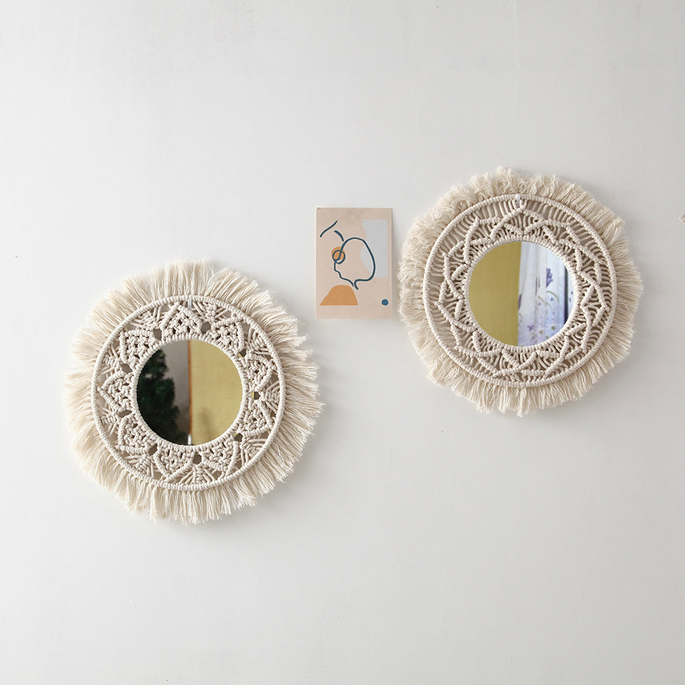 Decorative Macrame Wall Mirror Stornfield