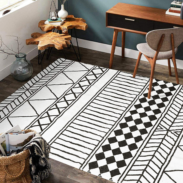 Modern Geometric Pattern Area Rug Stornfield