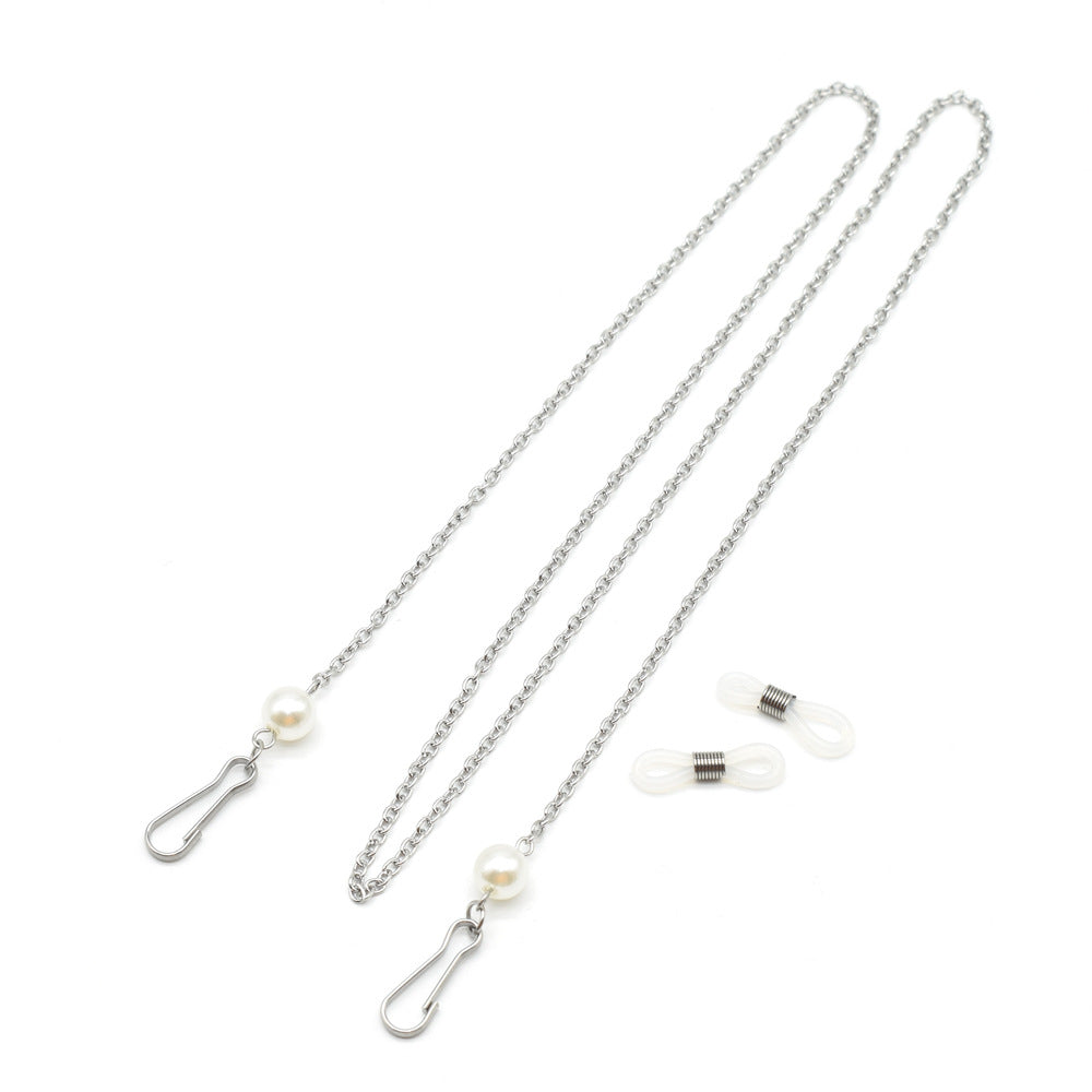 Elegant Pearl-Embellished Eyewear Chain Stornfield