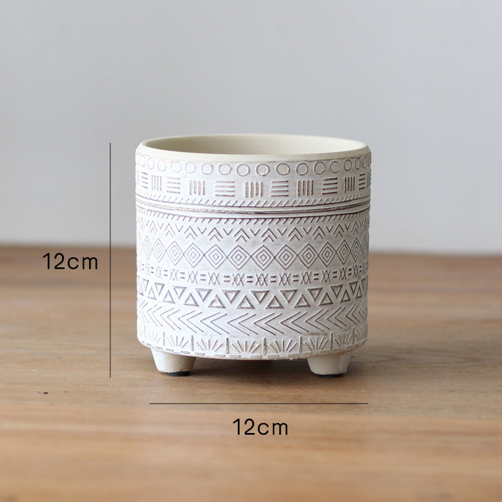 Decorative flower pot with elegant pattern Stornfield