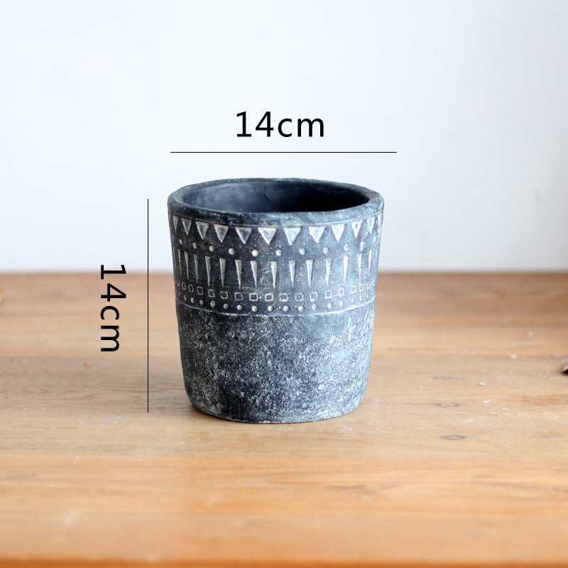 Elegant decorative pot made of high-quality concrete Stornfield