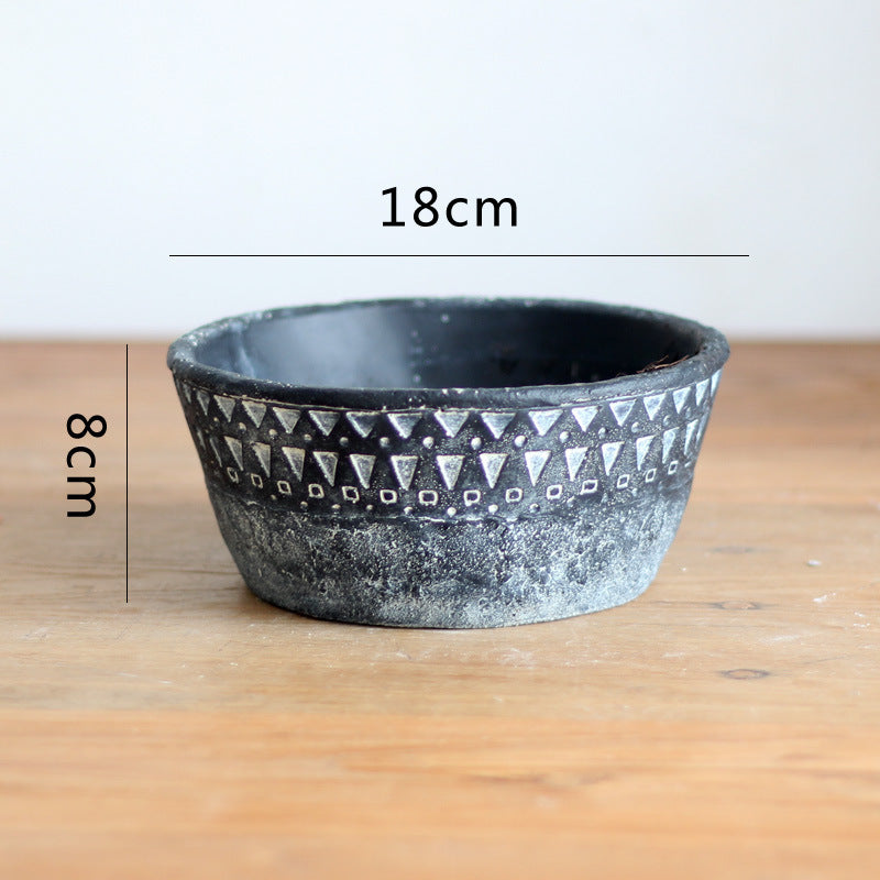 Elegant decorative pot made of high-quality concrete Stornfield