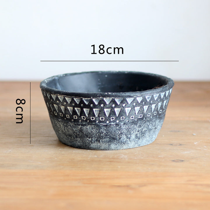 Elegant decorative pot made of high-quality concrete Stornfield