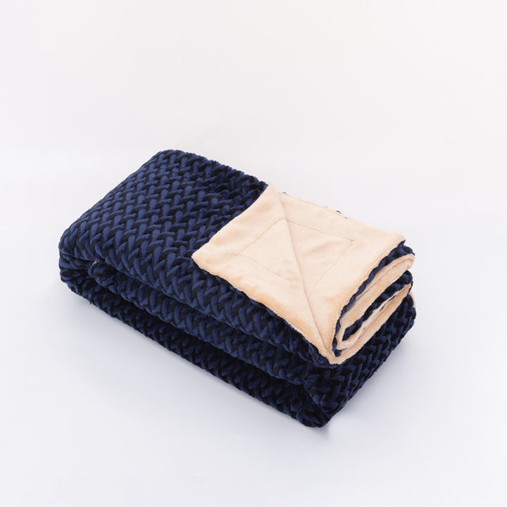 Women Cozy Reversible Blanket with Cable Pattern Stornfield