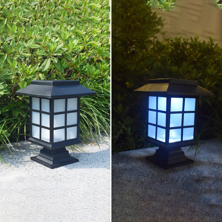Traditional European Waterproof Solar ABS PC Plastic Rectangular LED Landscape Lighting For Garden | Stornfield
