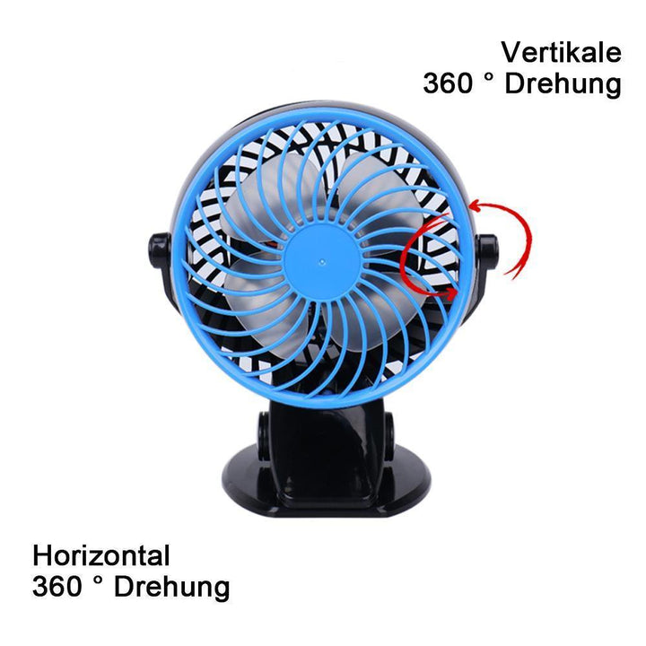 360 ° Portable & Rechargeable Lithium-Ion Fan | Stornfield