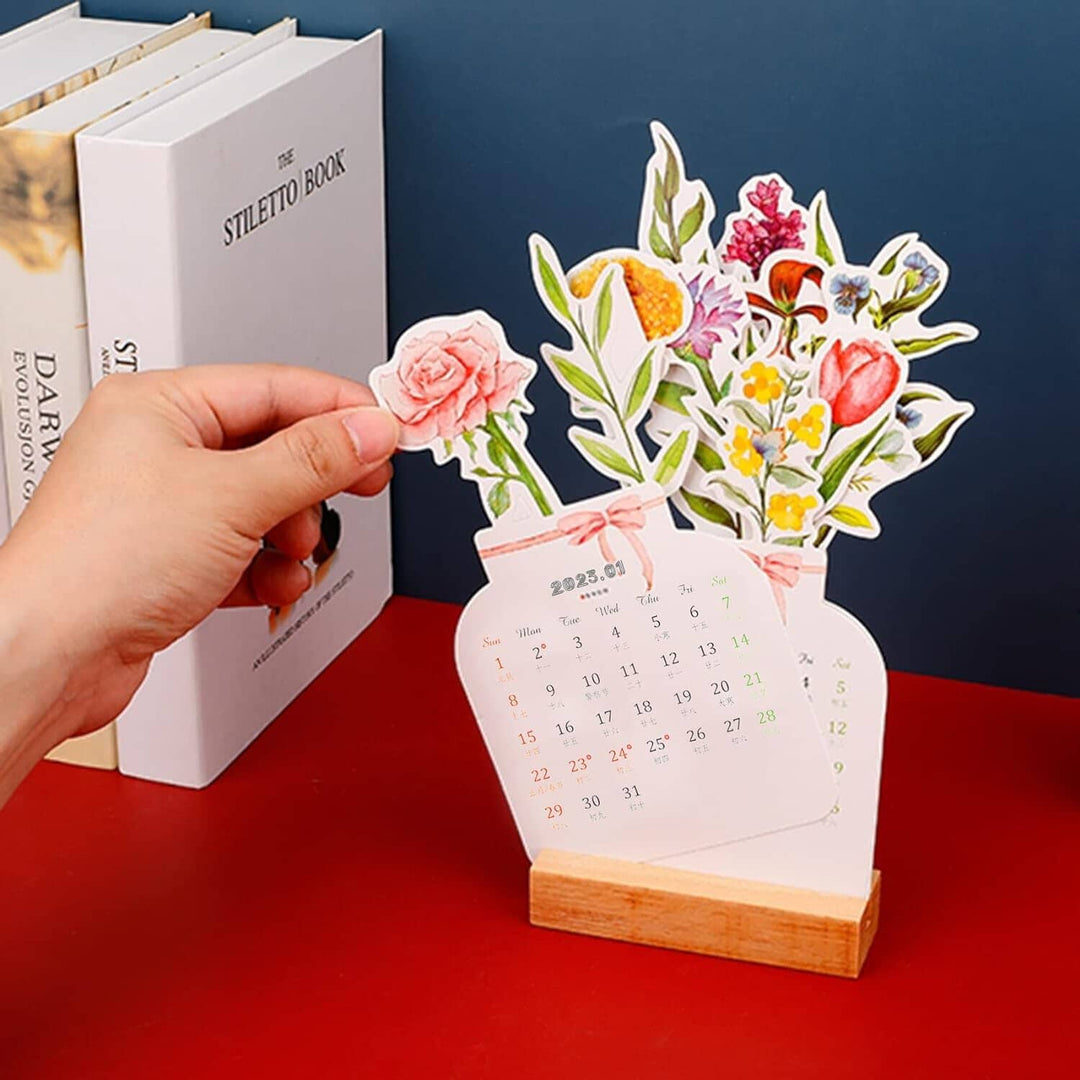 2024 Bloomy Flowers Desk Calendar | Stornfield