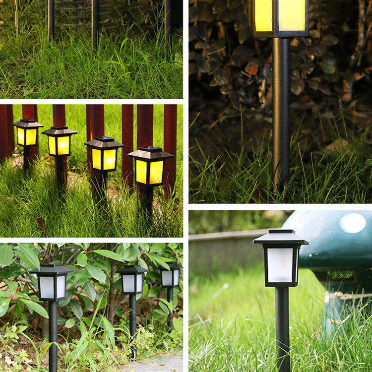 Modern Minimalist Waterproof Solar Square ABS PVC LED Outdoor Landscape Light For Garden | Stornfield