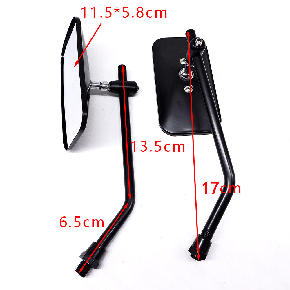 adjustable chrome motorcycle handlebar rearview mirrors with universal clamp mounts Stornfield