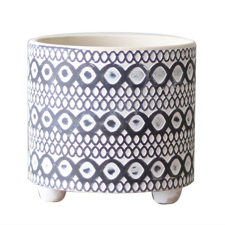 Decorative flower pot with elegant pattern Stornfield