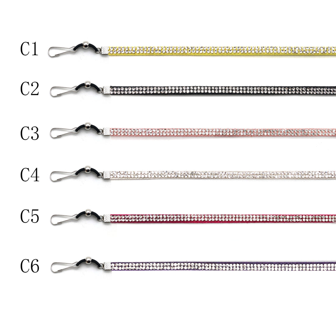 Decorative Crystal-Accent Eyewear Strap Stornfield