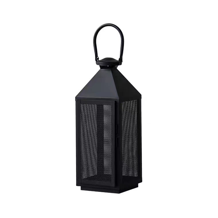 Decorative Mesh Metal Candle Lantern Trio with Hinged Door and Carry Handle Stornfield