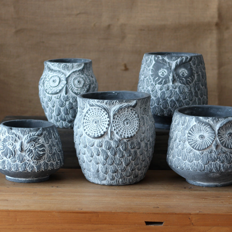 Decorative Owl Ceramic Pot Stornfield