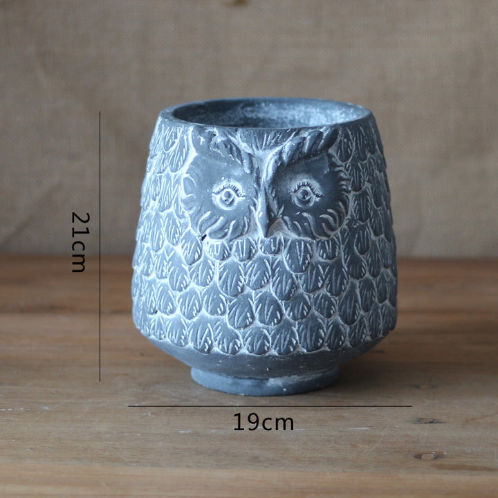 Decorative Owl Ceramic Pot Stornfield
