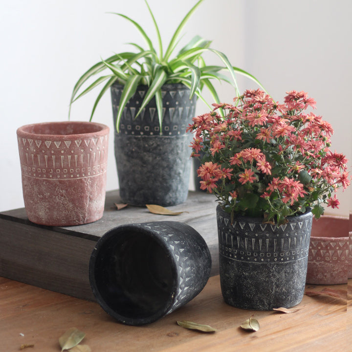Elegant decorative pot made of high-quality concrete Stornfield
