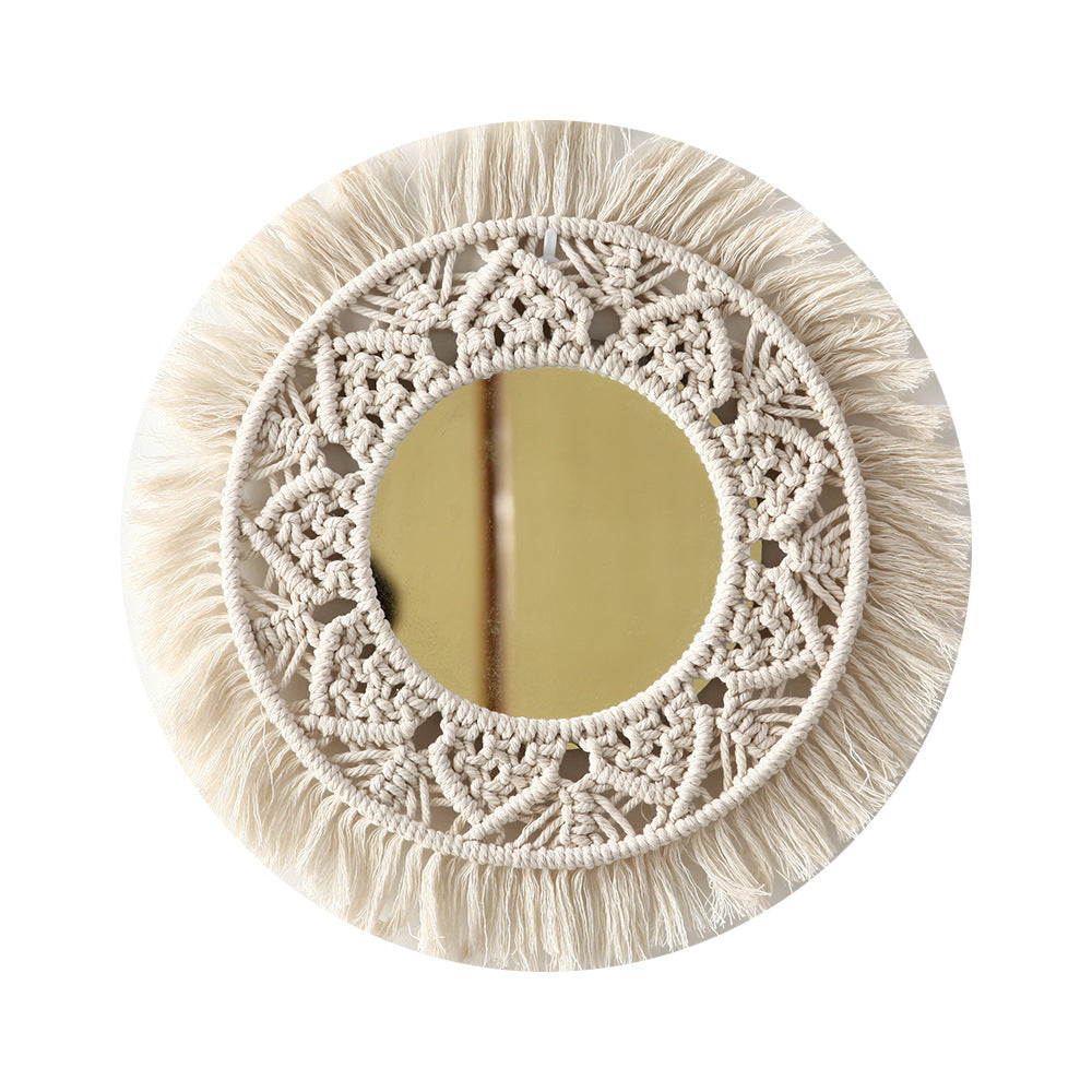 Decorative Macrame Wall Mirror Stornfield