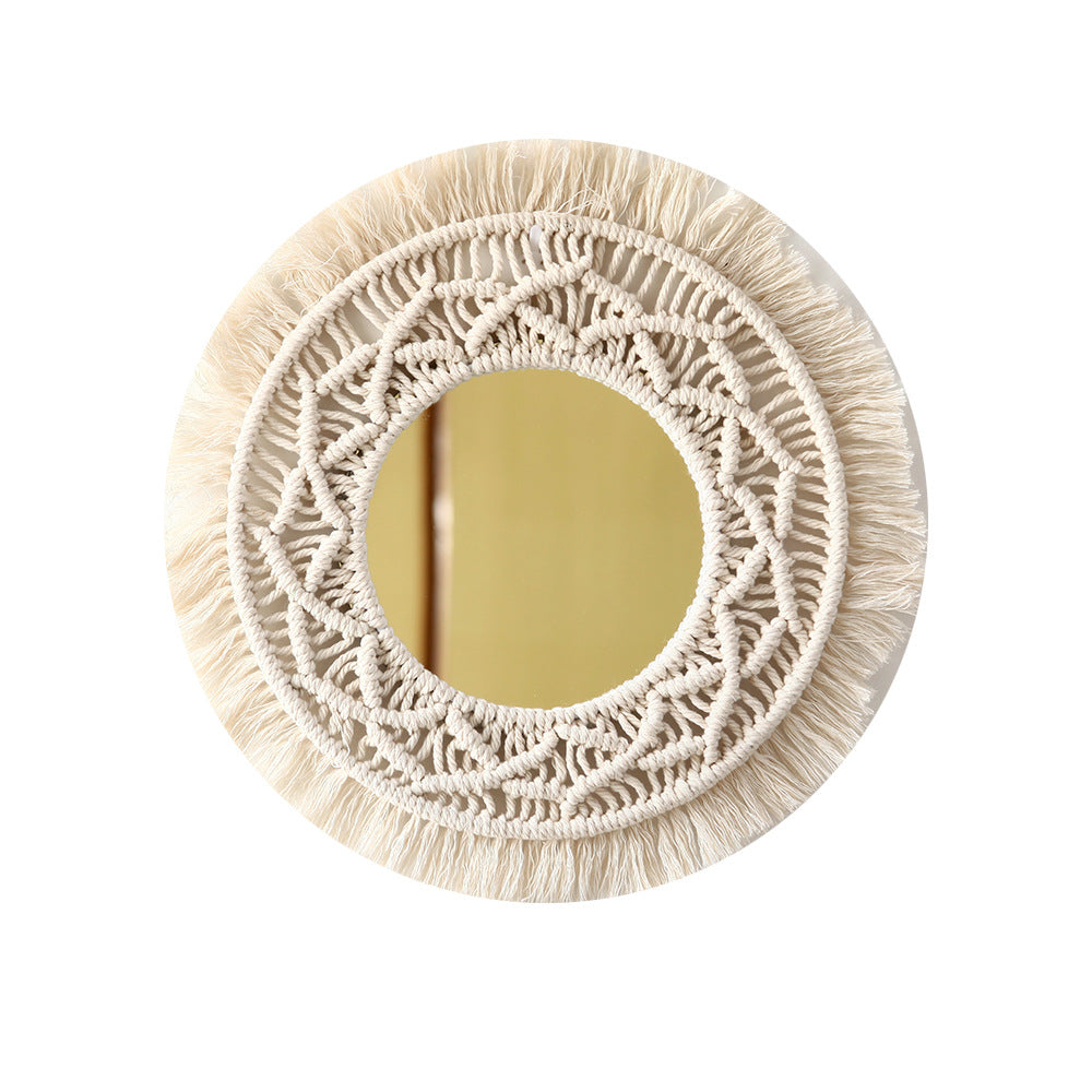 Decorative Macrame Wall Mirror Stornfield