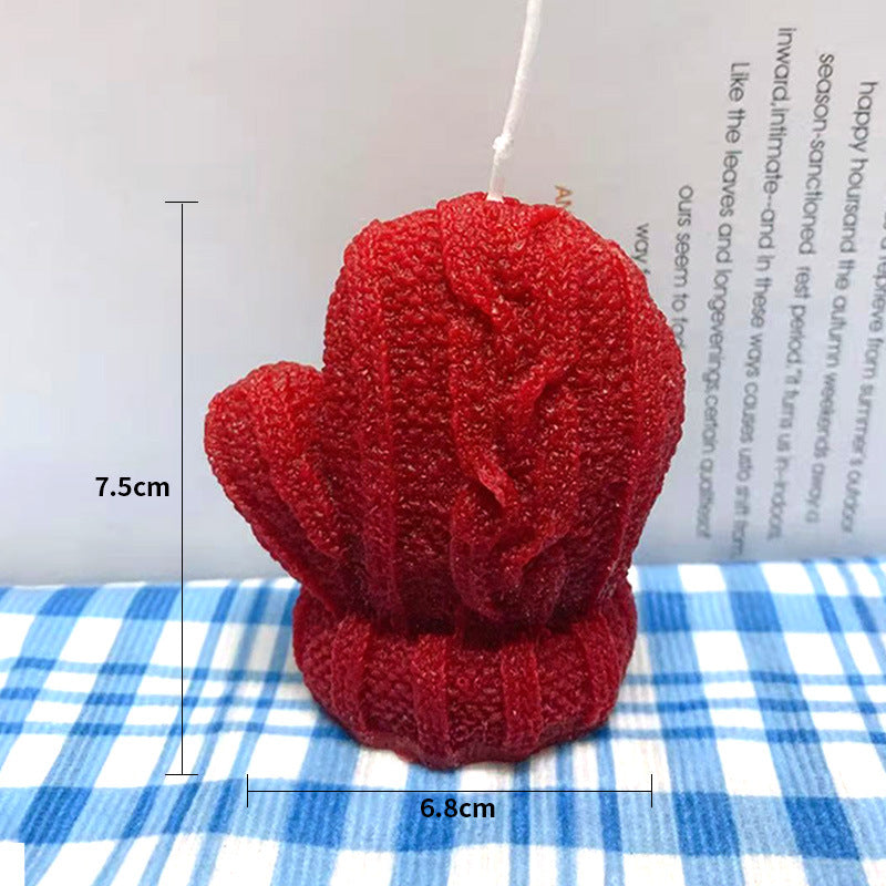 Hand-Poured Mini Cactus Sculptural Wax Candle Tabletop Accent