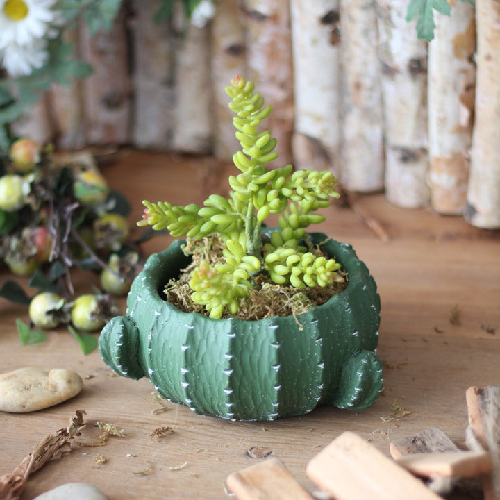 Decorative flower pot in cactus shape Stornfield