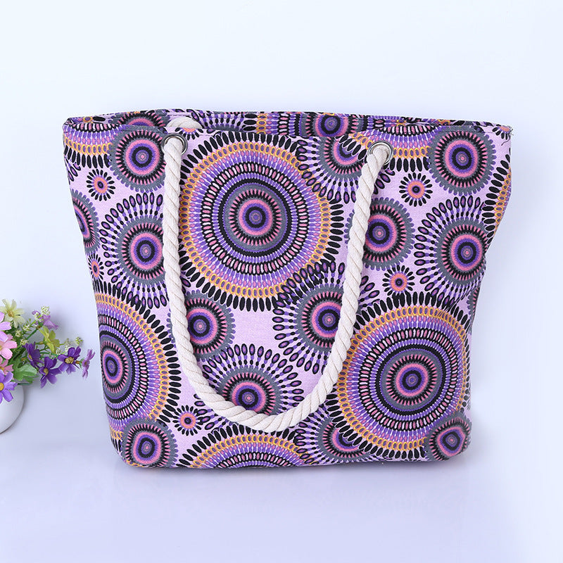 Xxl Tote bag with colorful mandala pattern Stornfield