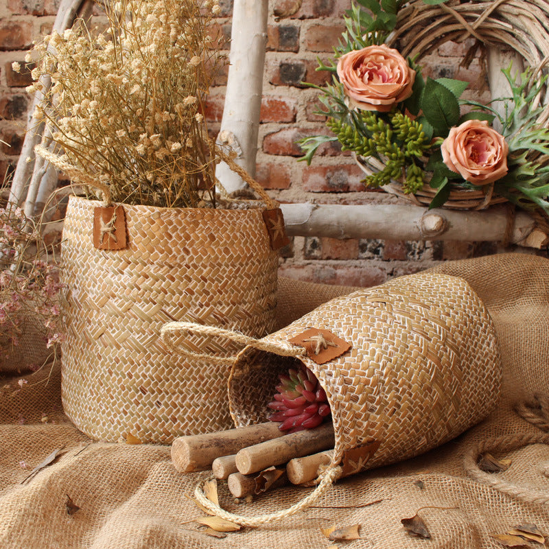 Handcrafted storage basket with natural design Stornfield